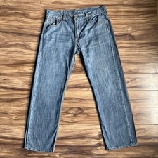 Levi’s 569 Jeans Mens 34x32 Blue Loose Straight Light Wash Cotton Denim Pants