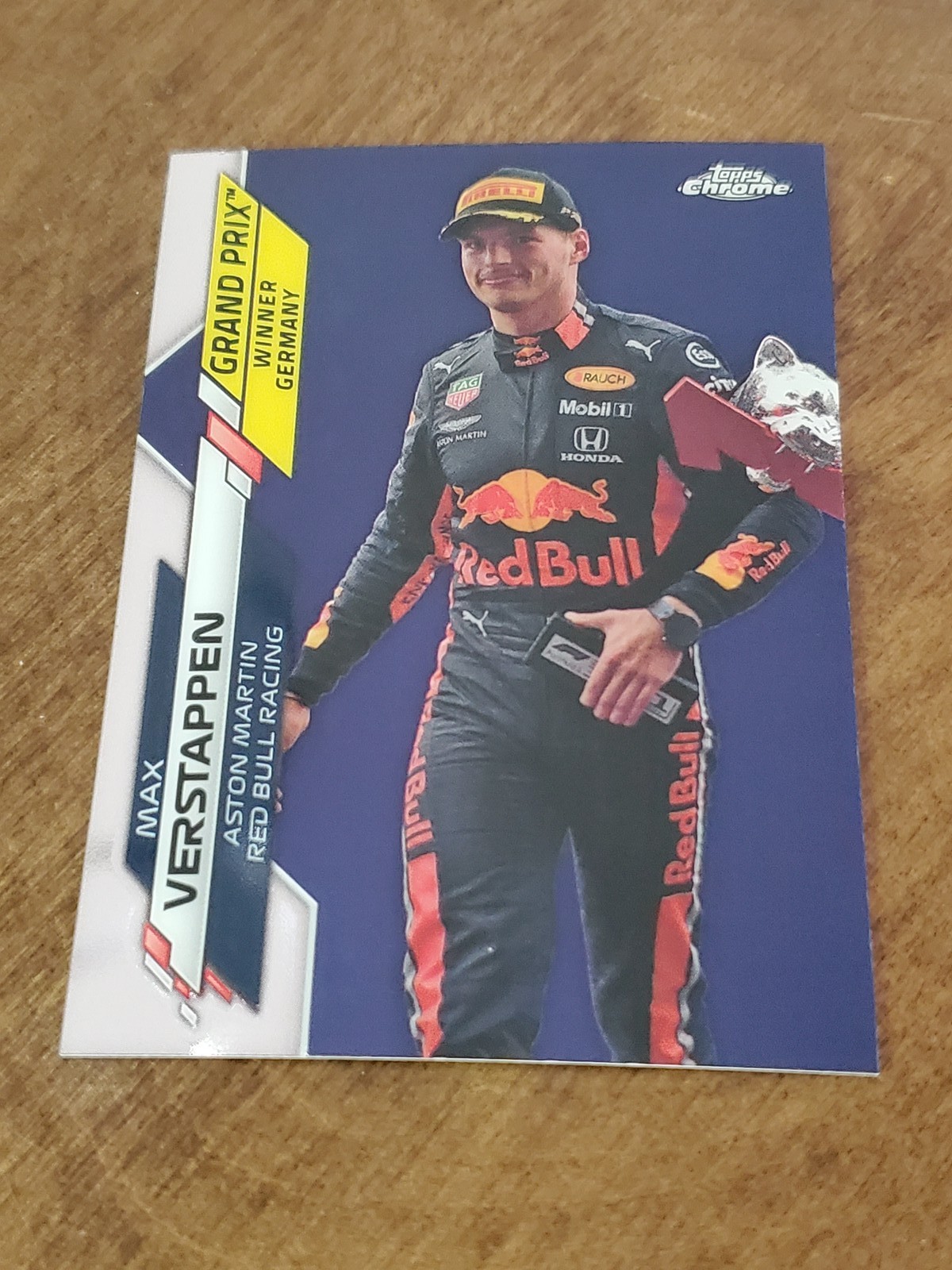 2020 Topps Chrome Formula 1 F1 Max Verstappen Grand Prix Winner #143 Germany