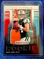 SAM DARNOLD 2018 PANINI ROOKIES & STARS N.Y. JETS ROOKIE RUSH CARD RC # RR-3. rookie card picture