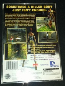 Tomb Raider for Sega Saturn (1996) - CD is in perfect shape - reg card missing