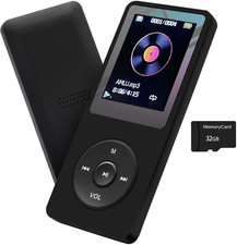 MP3 Player 32GB with Speaker Earphone Portable Hifi Lossless Sound MP3 Mini Musi
