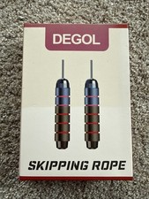 DEGOL Skipping Rope w/ Ball Bearings Rapid Speed Jump Rope Cable New