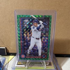 Topps 2025 Chrome Update Moises Ballesteros Green Refractor /99 Rookie Cubs USC…