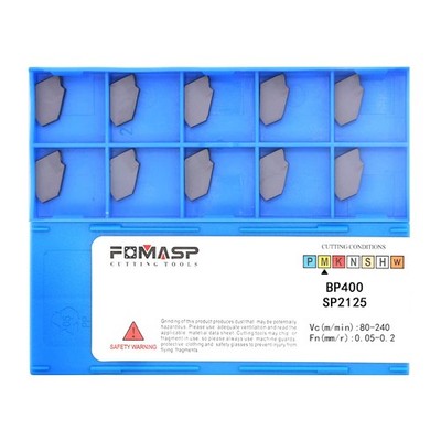 FomaSP GTN-4 (SP400) CNC Grooving Carbide Inserts Steel Fit for SPB426 Grey