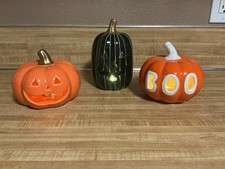 Target HALLOWEEN Bullseye Playground Ceramic Pre-Lit Pumpkins/ Jack O Lanterns