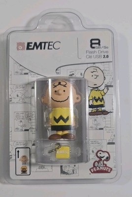 [NEW] Peanuts Charlie Brown EMTEC USB 2.0 Flash Drive 8GB Stick