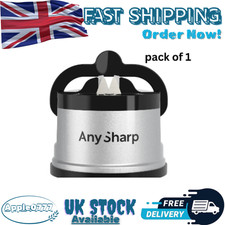 AnySharp Pro World's Best Knife Sharpener with PowerGrip Stainless Steel 25W UK