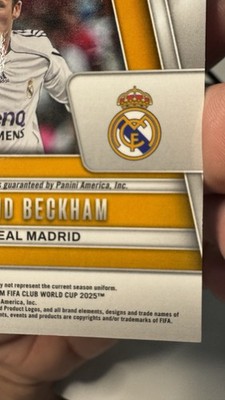2025 Prizm FIFA Club World Cup David Beckham Auto Gold Vinyl 1/1