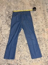 Vintage 70s Levis Blue 530 Orange Tab Pants Size 34x30 (32x30) Men Made In USA