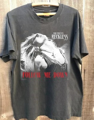 The Pretty Reckless Shirt Follow Me Down Albums Charcoal Short Sleeve Adult Tee