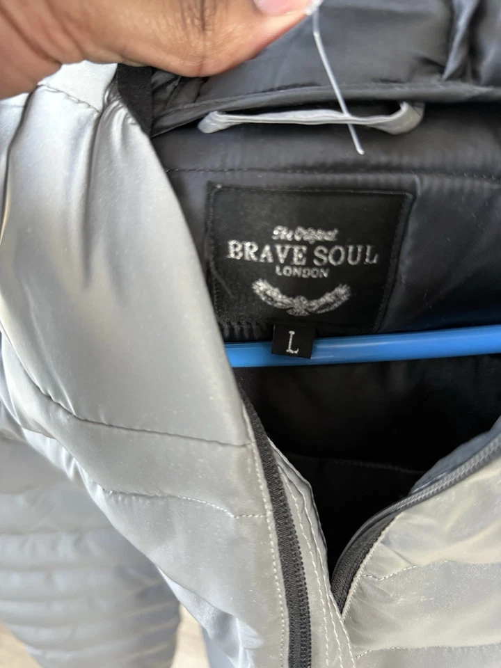 Chaqueta reflectante gris talla L PUFFER para hombre Foto 3 de 4