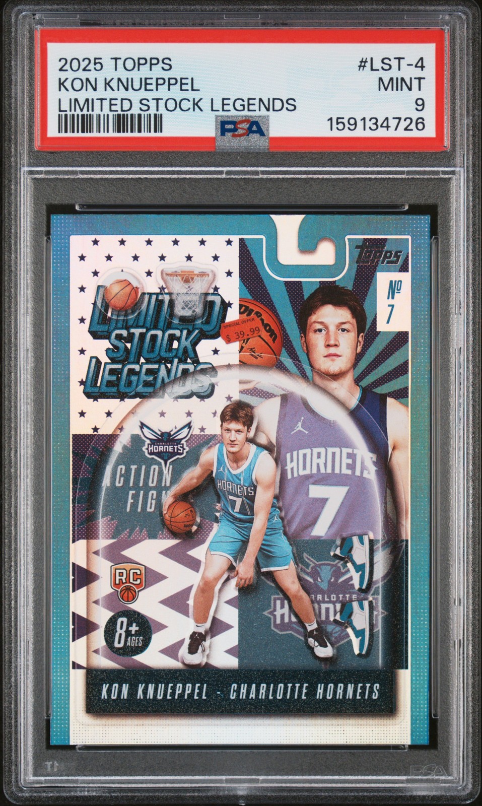 2025 TOPPS LIMITED STOCK LEGENDS #LST-4 KON KNUEPPEL PSA 9