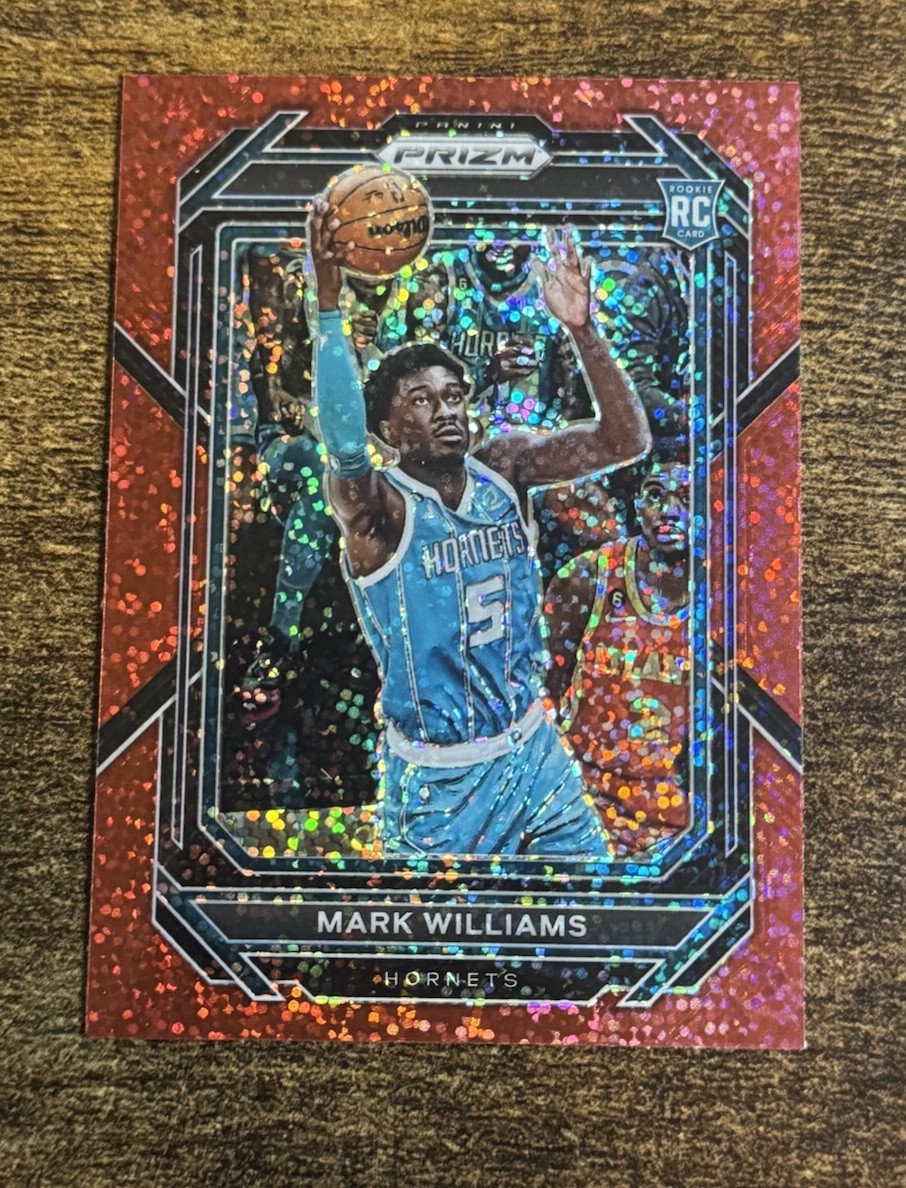 Mark Williams 2022-23 Prizm Red Sparkle Prizm Rookie RC Hornets Suns #257 SSP