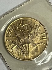 San Marino 5 Scudi 1982 "Libertà" Oro 917% g 15 FDC.