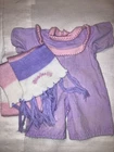 Vintage Cabbage Patch Kids/Doll Clothes - Purple Snowsuit & Scarf (317)