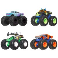 Hot Wheels Monster Trucks 4Er-Pack Spielzeug Fahrzeuge 1:64 MaßStab FüR Kinder