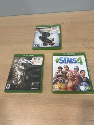 Xbox One Fallout 4, The Sims 4, Rare Replay Game Lot, Action, Manual Included