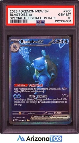 Pokemon 2023 Blastoise ex 200/165 SIR 151 GEM MINT PSA 10