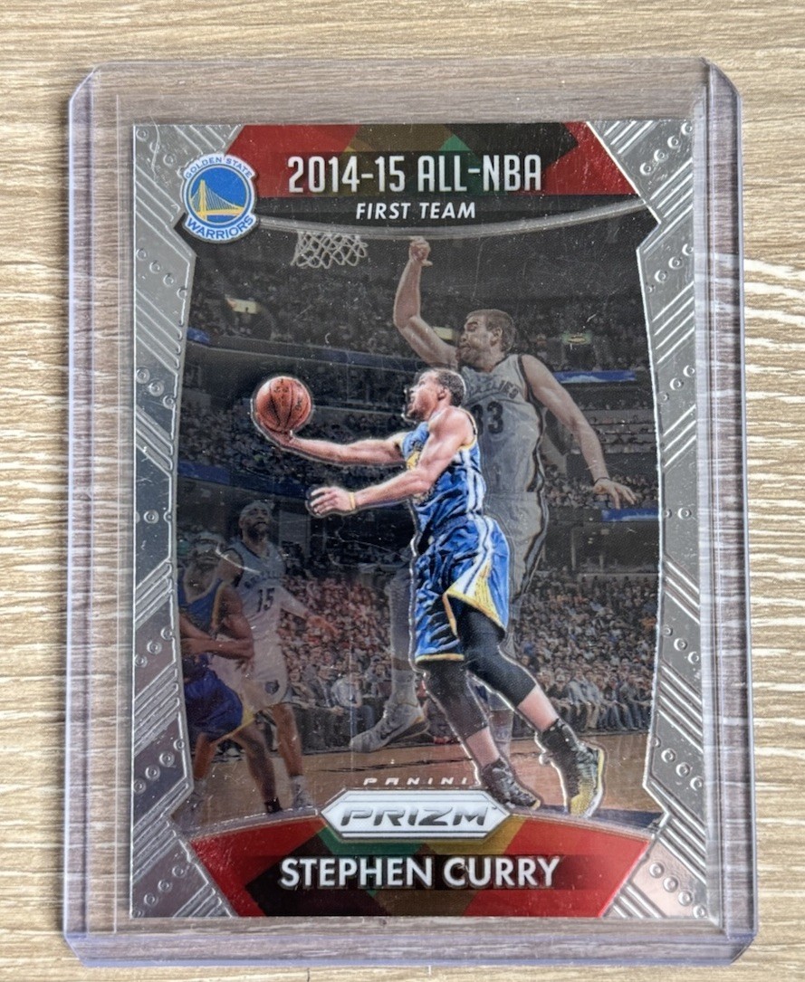 2015-16 Panini Prizm Stephen Curry 2014-15 All NBA 1st Team #377
