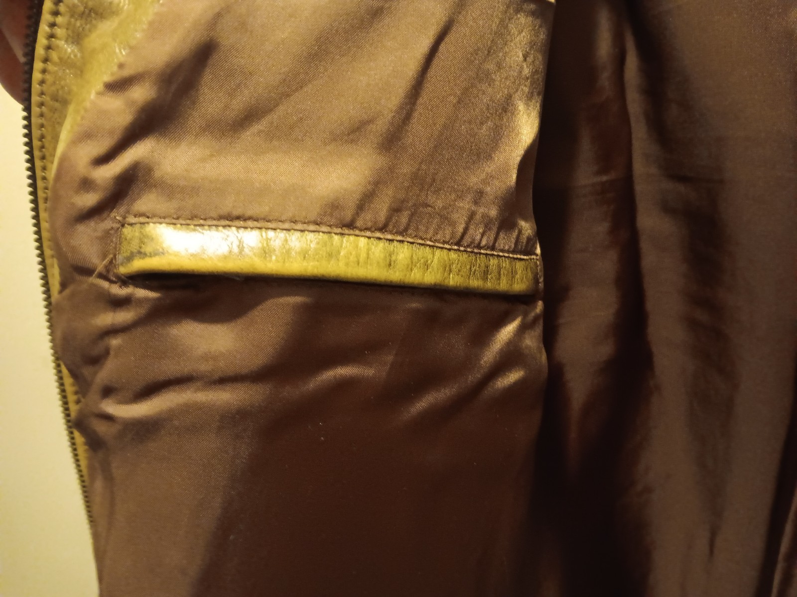 Robert Talbott Leather Jacket Large Moto Distress… - image 11