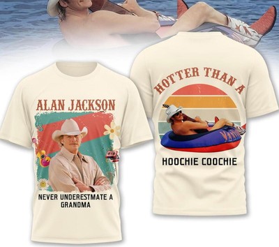 Alan Jackson Never Underestimate A Grandma Hotter 3D T-Shirt