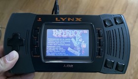 Atari Lynx II Console Bundle 12 Games Case Battery Pack Sun Visor Collector Lot!