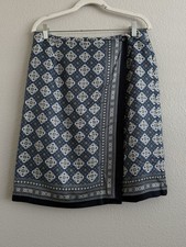 Vintage Talbots SILK Skirt Women s Petite 12 Quiet Luxury Elegant 90s