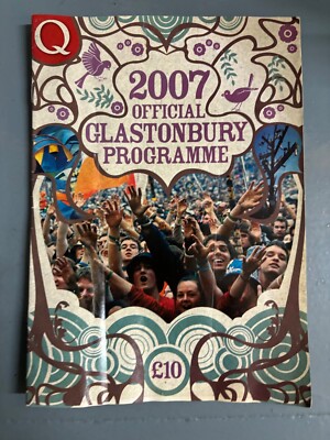 GLASTONBURY 2007  2 x OFFICIAL PROGRAMMES and Lanyard Guide 