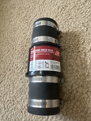 ACE 2  in line Sump Pump Check Valves  #45942 With Clamps