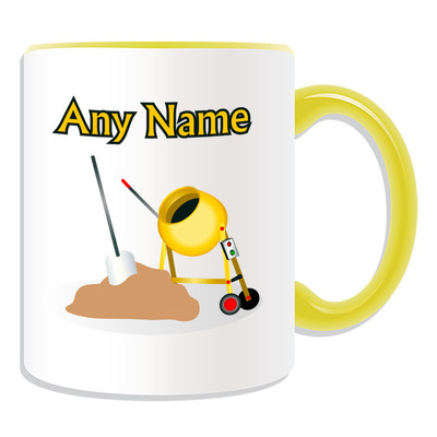Personalisiertes Geschenk Zementmixer Becher Geldbox Bau Arbeiter Tasse Tee Kaffee