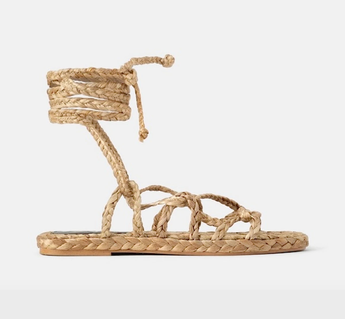Zara hotsell braided sandals