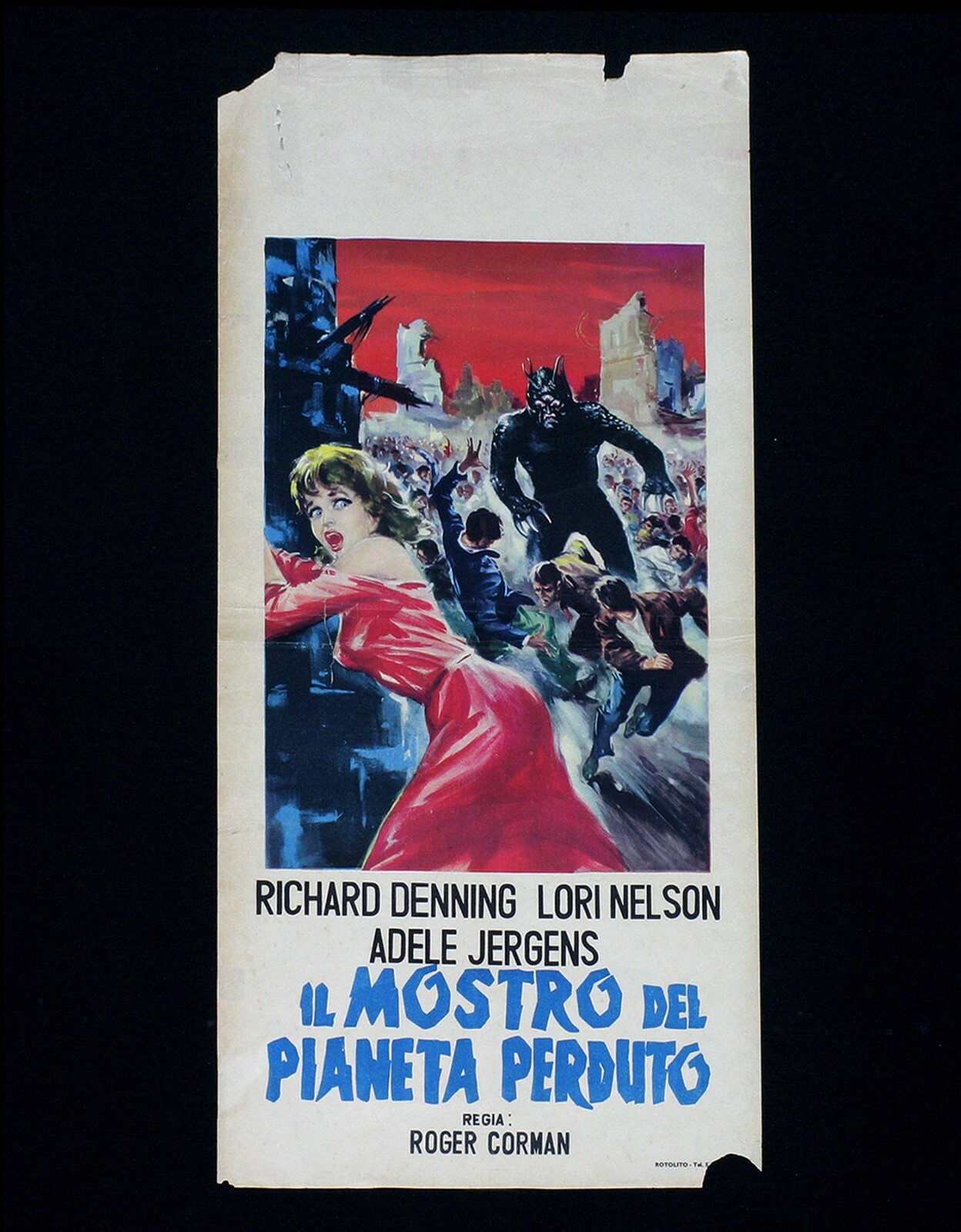 Locandina originale film Il mostro del pianeta perduto (1955) - Regia di Roger Corman