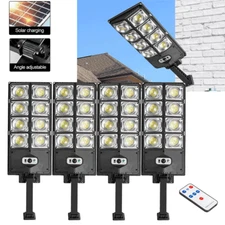 Solar Street Light Outdoor Motion Sensor Lamp Commercial Dusk To Dawn Road Lamp