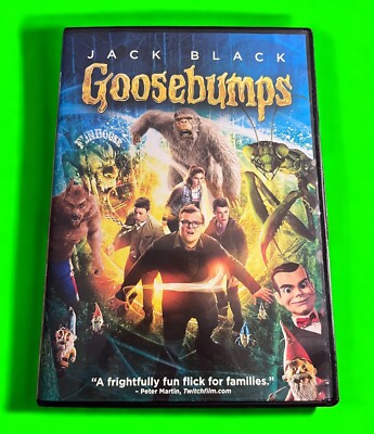 Goosebumps (DVD 2015) Jack Black R.L. Stine Monsters Rated PG Very Good  Cond | eBay