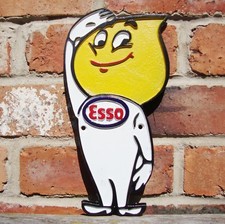 ESSO cast sign esso cast aluminium sign essoman sign esso man sign oil VAC052