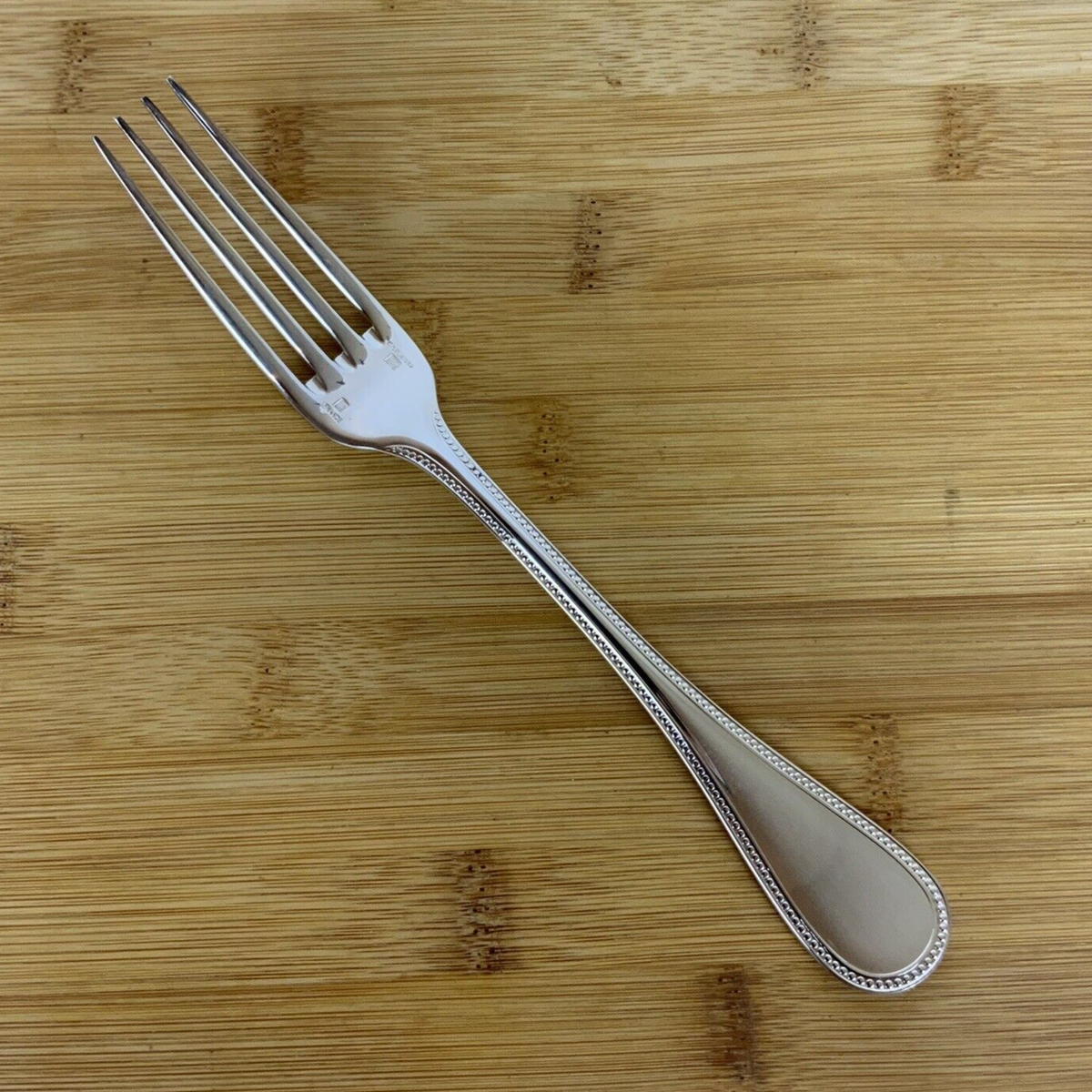 Christofle France Perles ONE Dinner Fork Silverplate Flatware