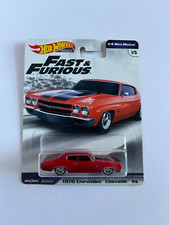 HOT WHEELS 1970 Chevrolet Chevelle SS red Fast Furious 1/5 real riders bxjj