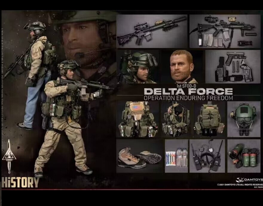 IN STOCK，DAMTOYS Delta Special Forces 1st SF 1/6 Scale Action