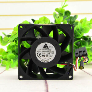 for Sanyo Dell 8038 12V 0.58A 9G0812P1F031 4-pin Temperature Control Large air Volume Cooling Fan 