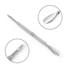 L Stainless Steel Nail Art Cuticle Pusher Spoon Remover Manicure Pedicure Tool