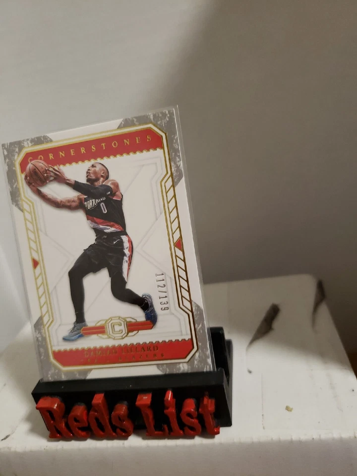 2018-19 Panini Cornerstones 112/139 Damian Lillard #24 Milwaukee Bucks FHOF - Image 3 of 4