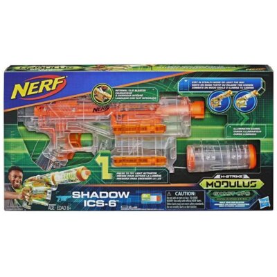 E2655 Hasbro Nerf N-Strike Modulus Ghost Ops Shadow ICS-6, Neu und OVP