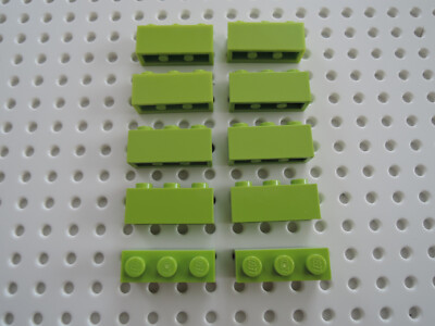 LEGO 10 x Stein Baustein Basic 3622 limette lime helgrün  1x3