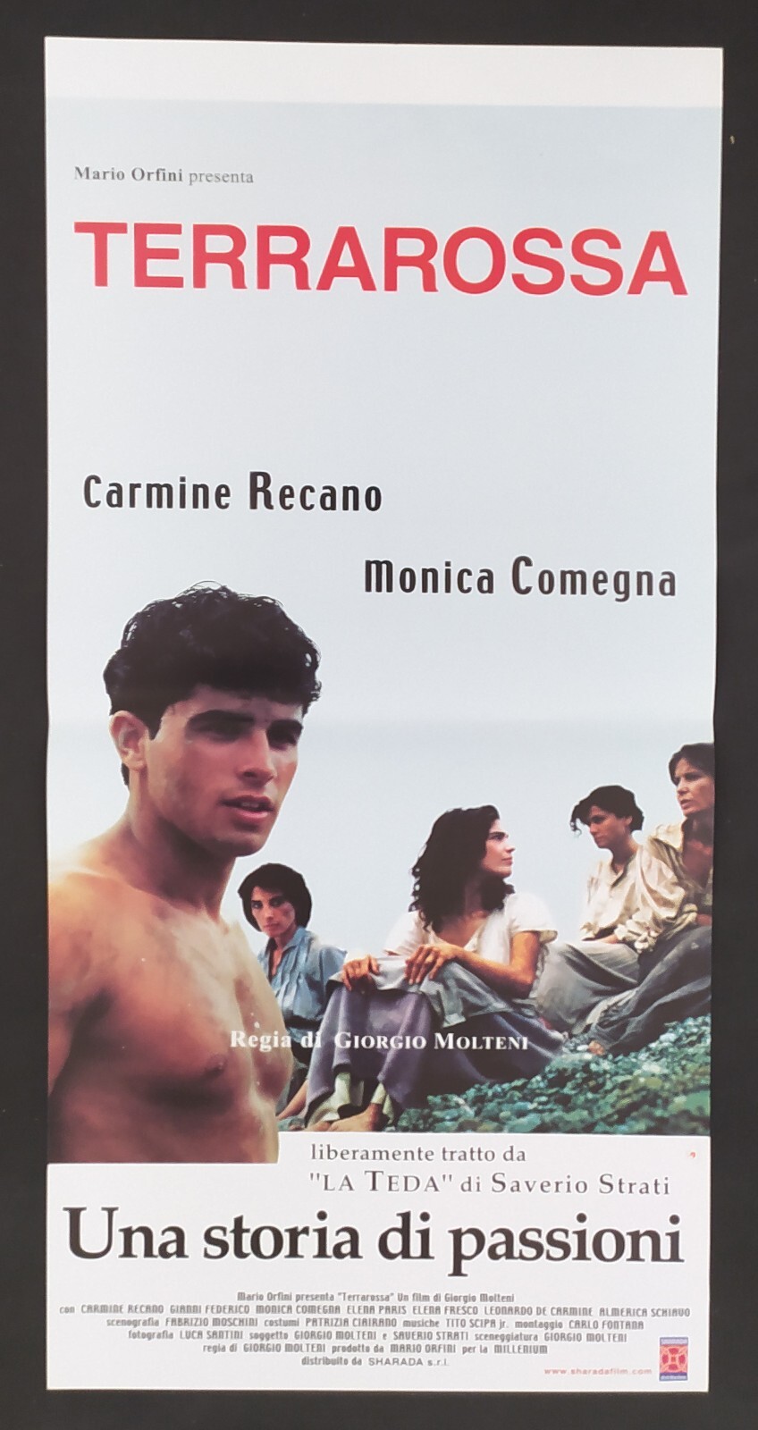 Locandina originale film TERRAROSSA (2001) - Regia di Giorgio Molteni