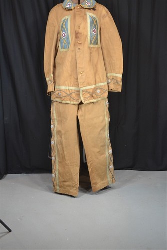 antique  Native American Indian suit shirt pants  Uniform 1920 costume original