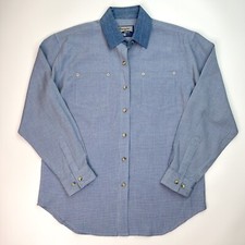 Vintage Wrangler Shirt Western Wear Pearl Buttons Women s M No Size Tag