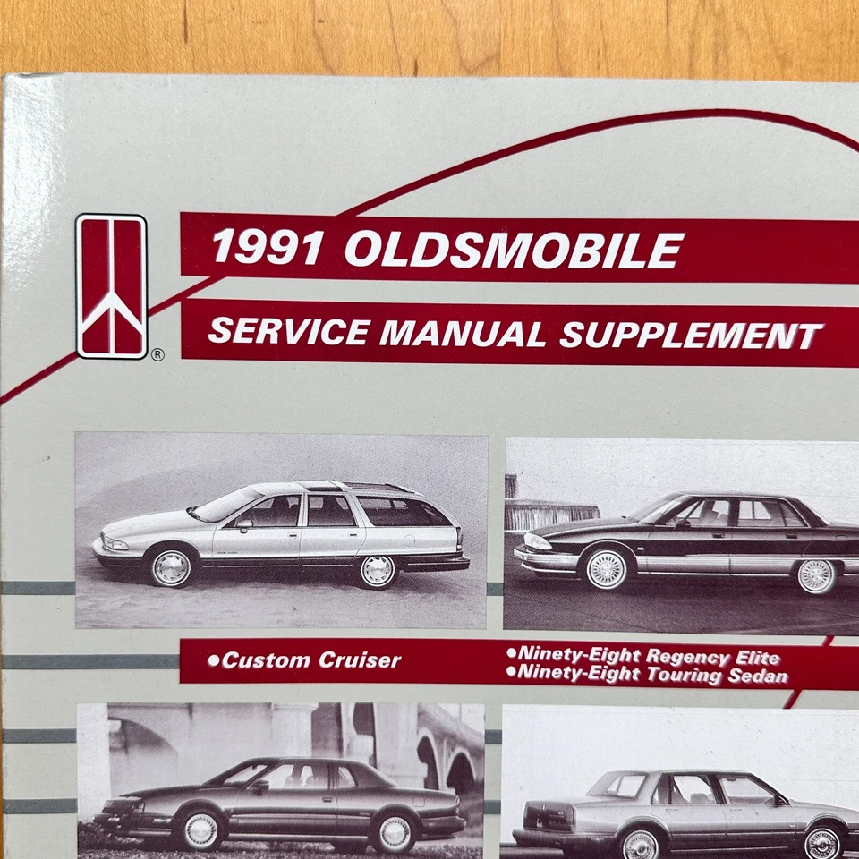 Oldsmobile Service Shop Manual 1991 Supplement Cutlass Toronado Trofeo Cruiser - Image 2 of 4