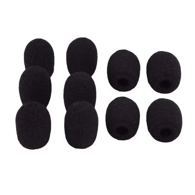 CHANCEUX 10Pcs Mini Microphone Windscreen Pop Filter Sponge Foam Cover for headset Mic