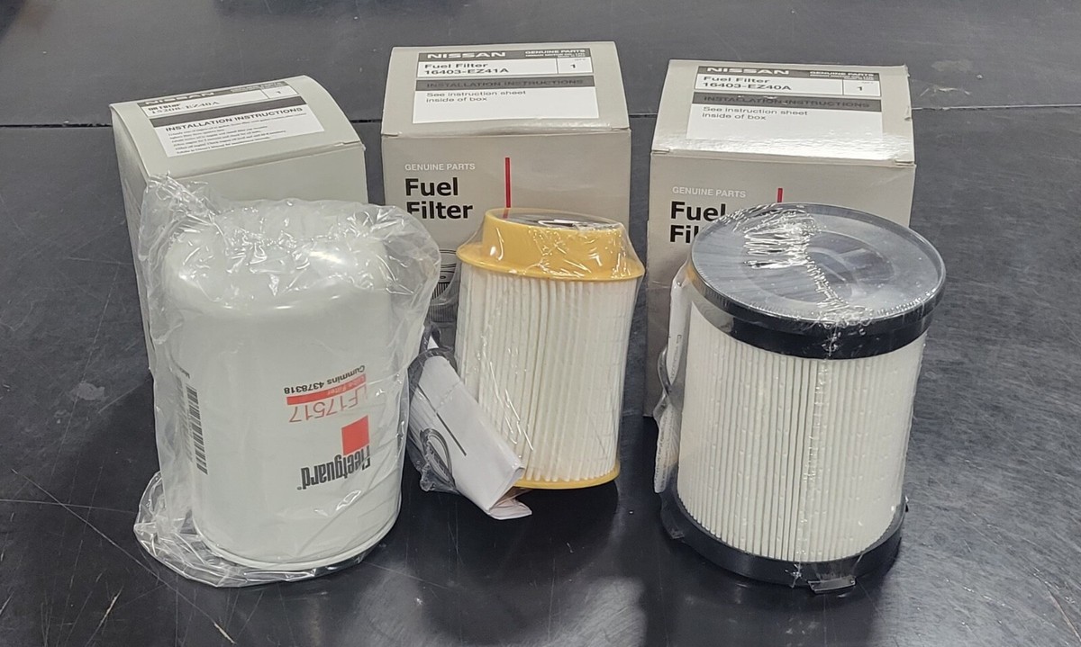 Genuine OEM Diesel Filter Kit and Oil Filter Combo for Nissan