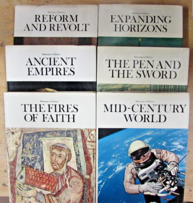 6 FACT-FILLED MILESTONES OF HISTORY BOOKS - READERS DIGEST FREE UK POST HARDBACK